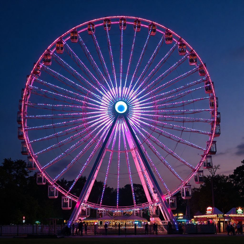 Evening park illumination