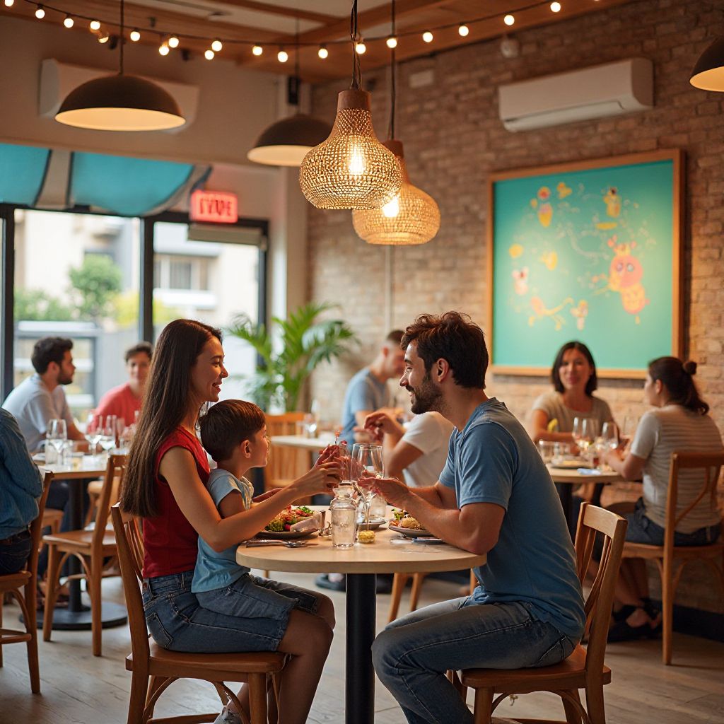 Themed dining area